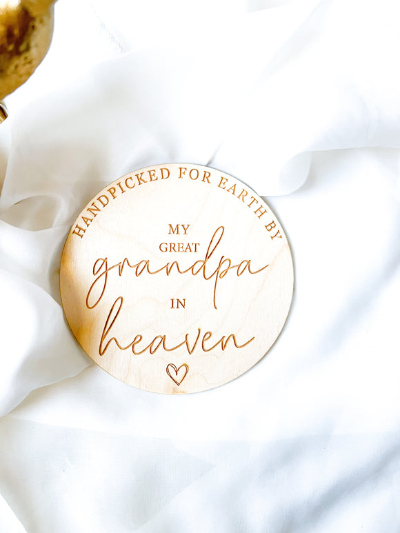 Baby Handpicked In Heaven Plaque